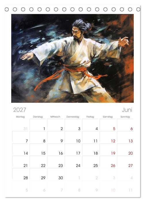 Samurai - ein Leben in Meditation (CALVENDO Tischplaner A5H 2027)