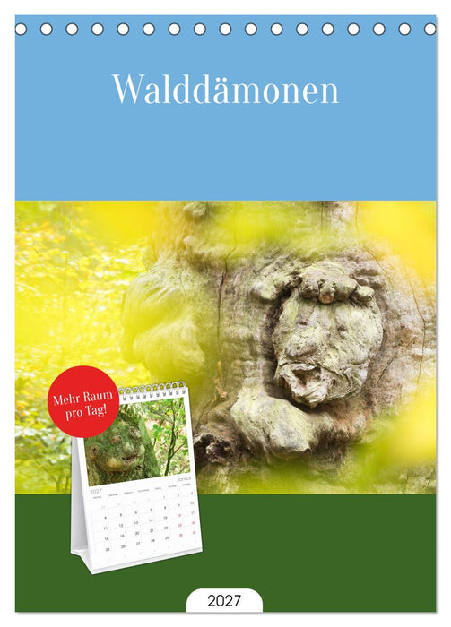 Walddämonen (CALVENDO Tischplaner A5H 2027)