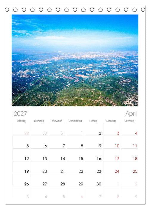 Montserrat Wanderung (CALVENDO Tischplaner A5H 2027)