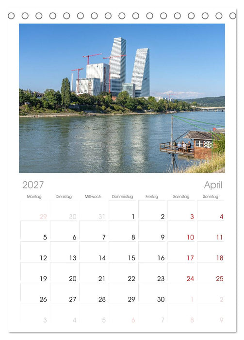 Schweiz - Basel (CALVENDO Tischplaner A5H 2027)