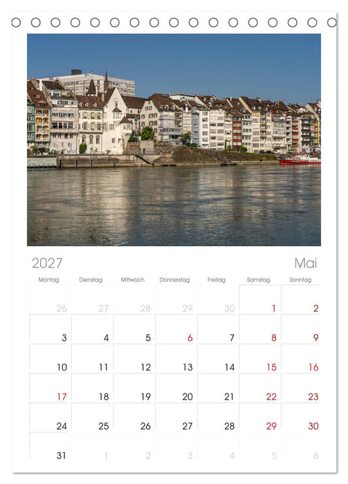 Schweiz - Basel (CALVENDO Tischplaner A5H 2027)