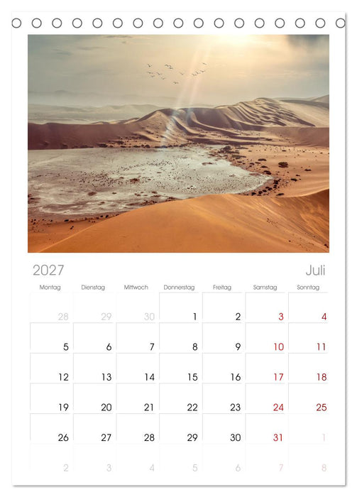 Namibia - Ein Paradies auf Erden. (CALVENDO Tischplaner A5H 2027)