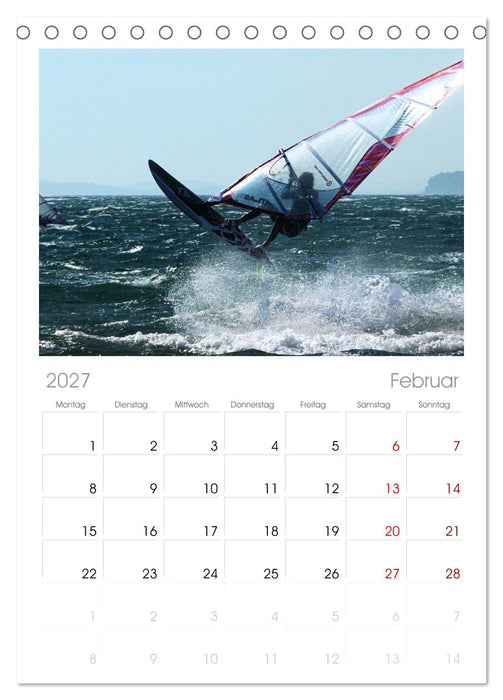 Funsport Windsurfen (CALVENDO Tischplaner A5H 2027)