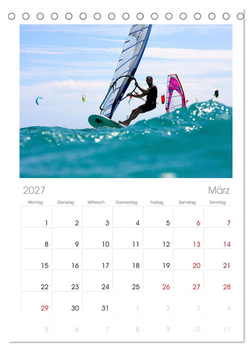 Funsport Windsurfen (CALVENDO Tischplaner A5H 2027)