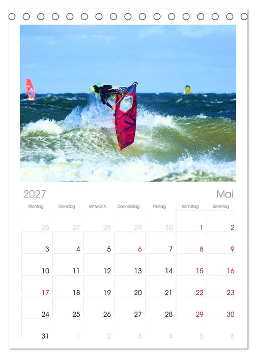 Funsport Windsurfen (CALVENDO Tischplaner A5H 2027)