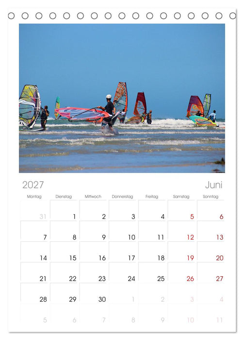 Funsport Windsurfen (CALVENDO Tischplaner A5H 2027)