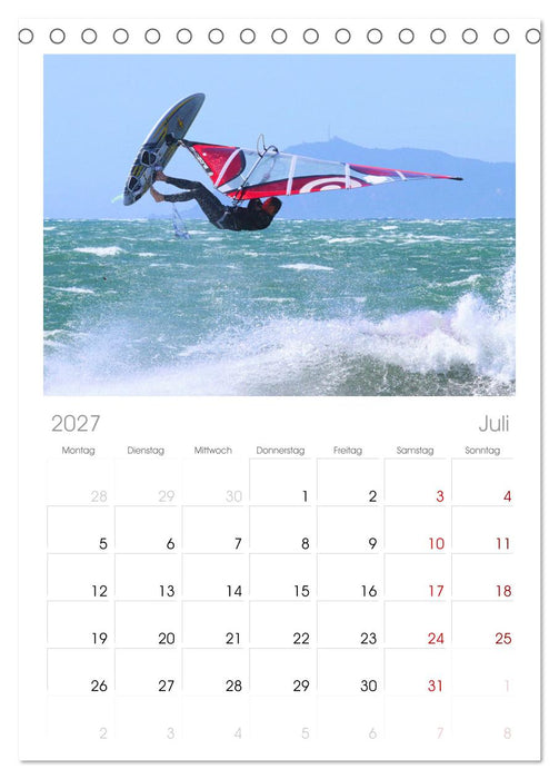 Funsport Windsurfen (CALVENDO Tischplaner A5H 2027)