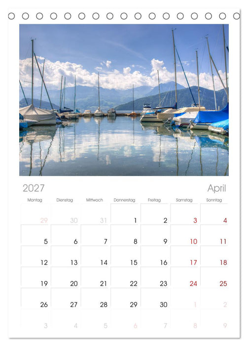 Vierwaldstättersee (CALVENDO Tischplaner A5H 2027)