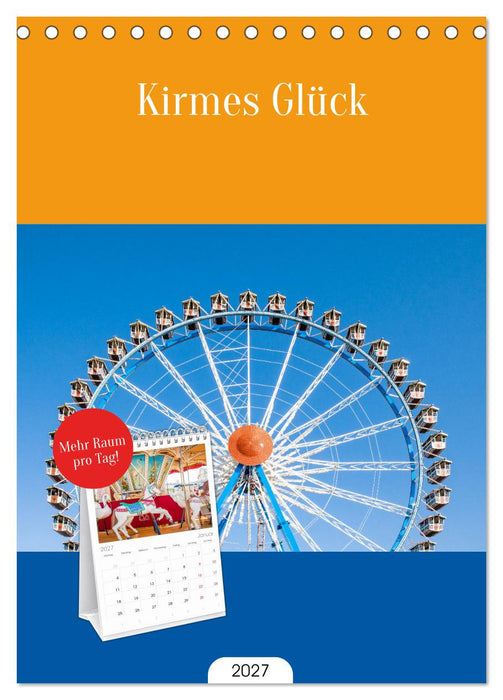 Kirmes Glück (CALVENDO Tischplaner A5H 2027)