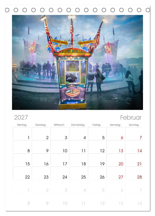 Kirmes Glück (CALVENDO Tischplaner A5H 2027)