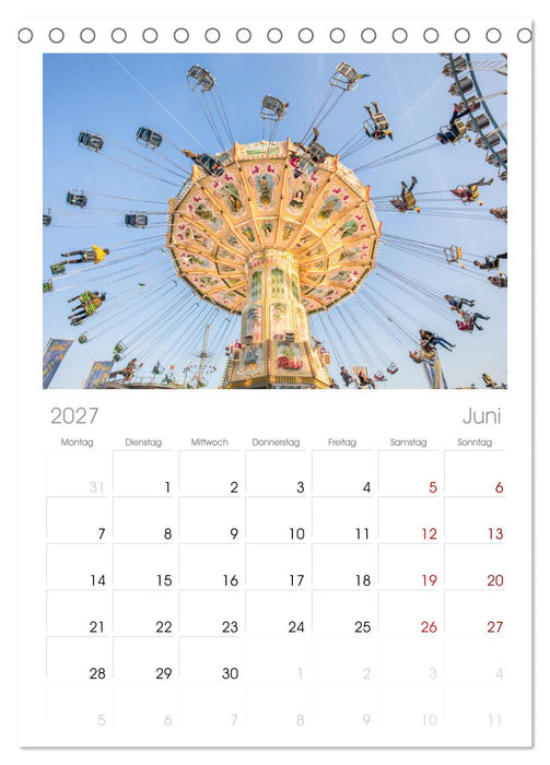 Kirmes Glück (CALVENDO Tischplaner A5H 2027)