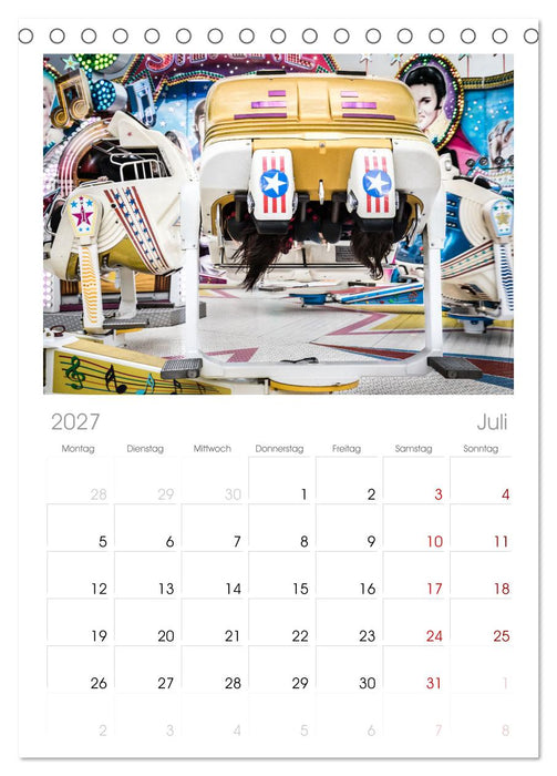 Kirmes Glück (CALVENDO Tischplaner A5H 2027)