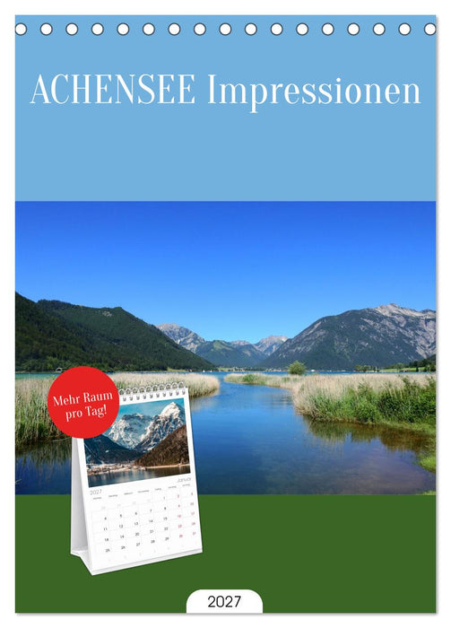 ACHENSEE Impressionen (CALVENDO Tischplaner A5H 2027)