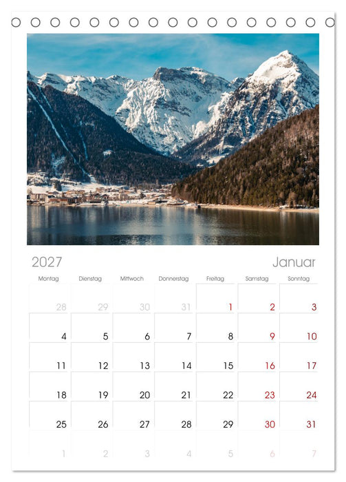 ACHENSEE Impressionen (CALVENDO Tischplaner A5H 2027)