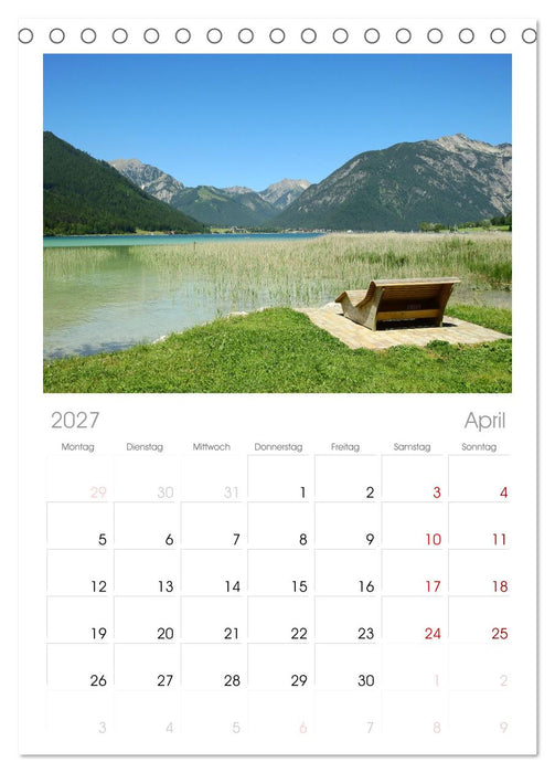 ACHENSEE Impressionen (CALVENDO Tischplaner A5H 2027)