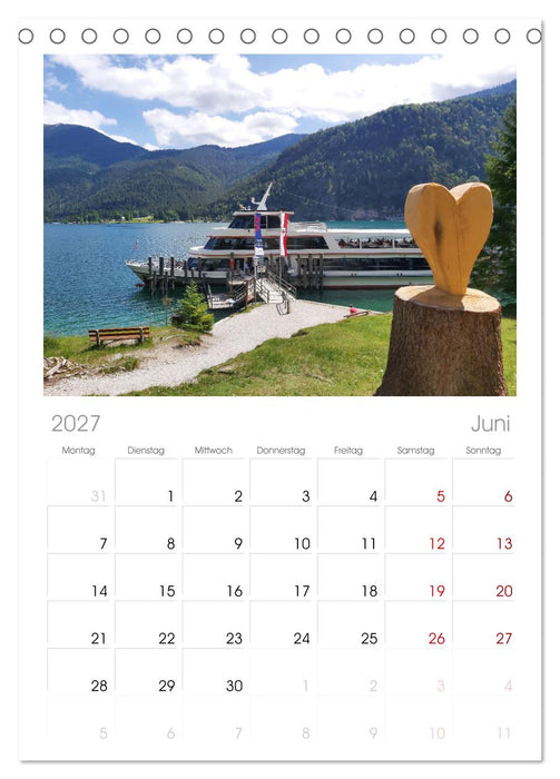 ACHENSEE Impressionen (CALVENDO Tischplaner A5H 2027)