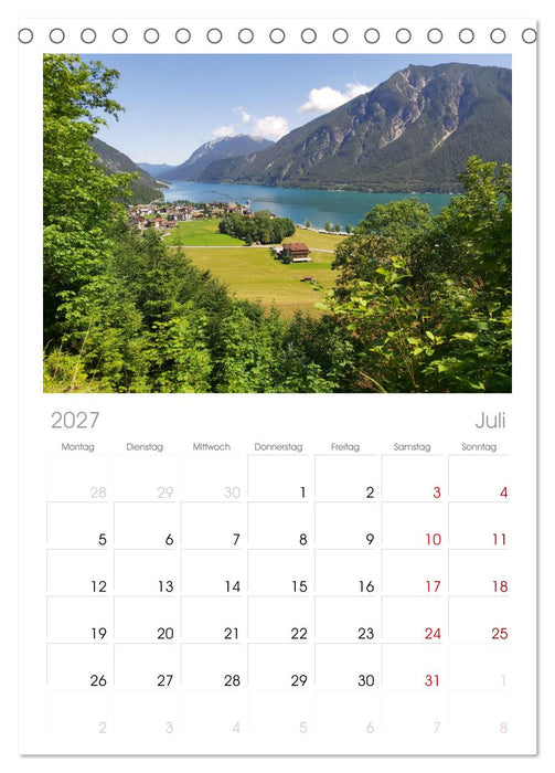 ACHENSEE Impressionen (CALVENDO Tischplaner A5H 2027)