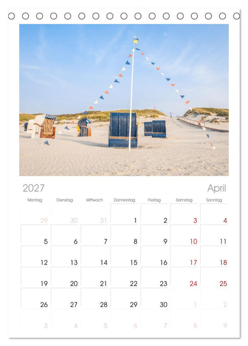 Moin Juist (CALVENDO Tischplaner A5H 2027)