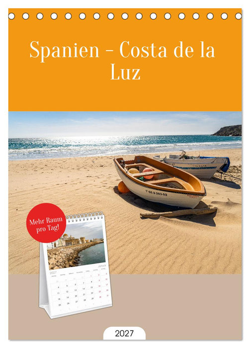 Spanien - Costa de la Luz (CALVENDO Tischplaner A5H 2027)