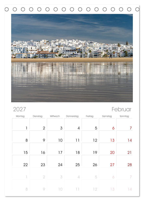 Spanien - Costa de la Luz (CALVENDO Tischplaner A5H 2027)