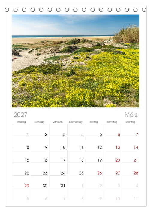 Spanien - Costa de la Luz (CALVENDO Tischplaner A5H 2027)
