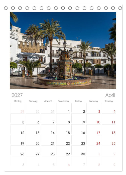Spanien - Costa de la Luz (CALVENDO Tischplaner A5H 2027)