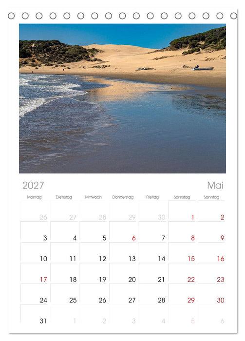 Spanien - Costa de la Luz (CALVENDO Tischplaner A5H 2027)