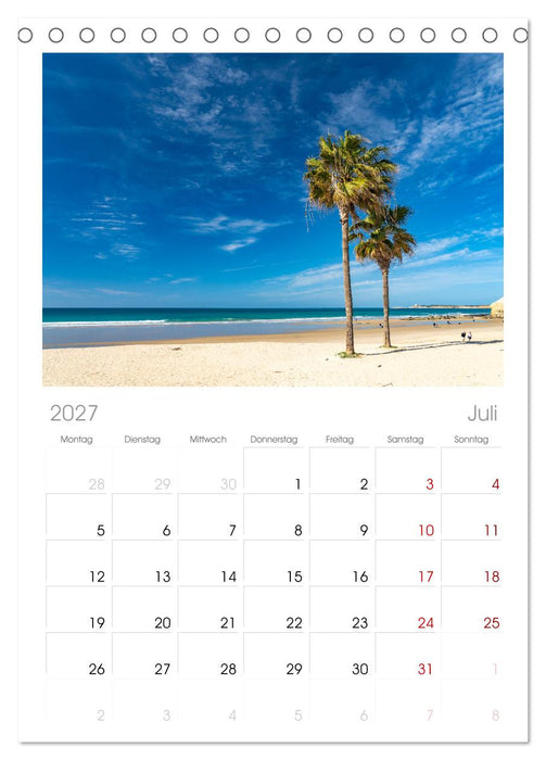 Spanien - Costa de la Luz (CALVENDO Tischplaner A5H 2027)
