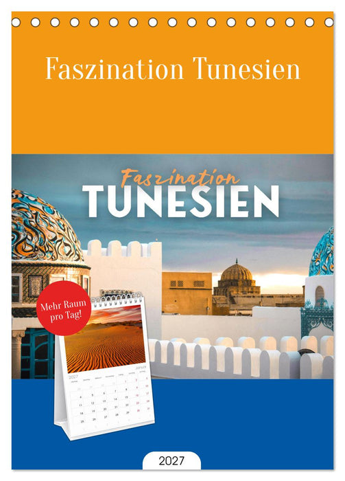 Faszination Tunesien (CALVENDO Tischplaner A5H 2027)
