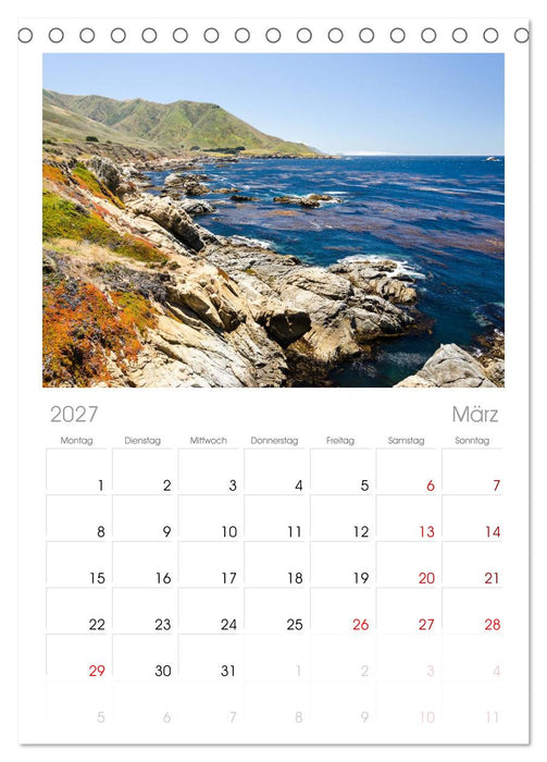 Meer und Küste (CALVENDO Tischplaner A5H 2027)