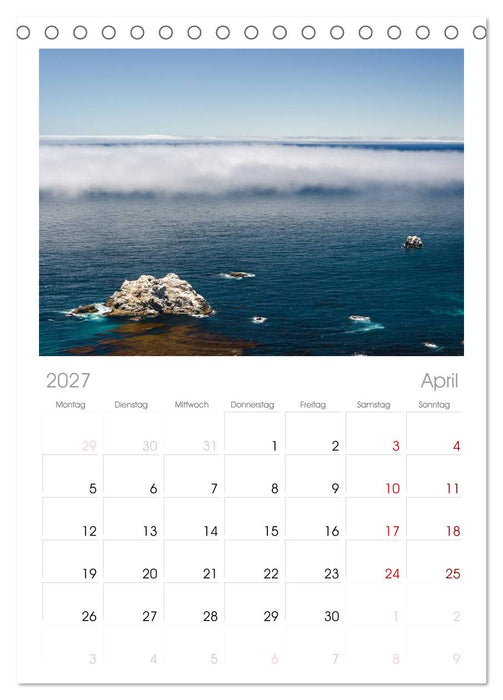 Meer und Küste (CALVENDO Tischplaner A5H 2027)
