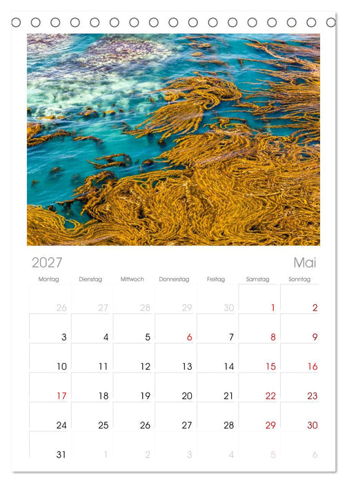 Meer und Küste (CALVENDO Tischplaner A5H 2027)