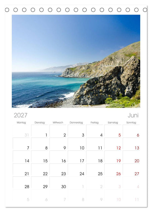 Meer und Küste (CALVENDO Tischplaner A5H 2027)