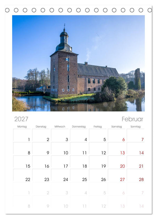 Romantisches Wegberg (CALVENDO Tischplaner A5H 2027)