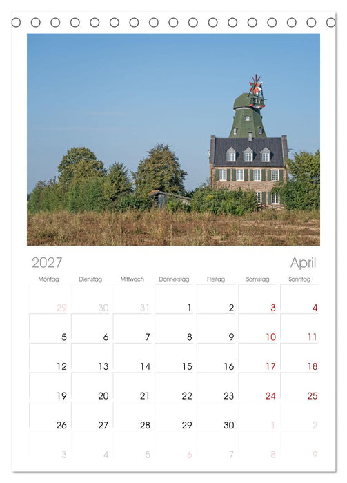 Romantisches Wegberg (CALVENDO Tischplaner A5H 2027)