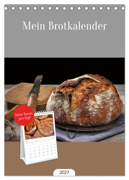 Mein Brotkalender (CALVENDO Tischplaner A5H 2027)