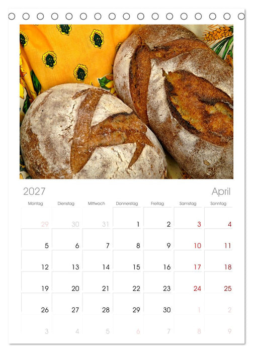 Mein Brotkalender (CALVENDO Tischplaner A5H 2027)