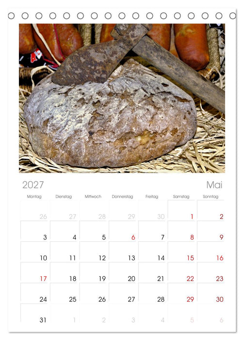 Mein Brotkalender (CALVENDO Tischplaner A5H 2027)