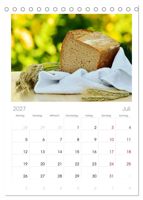 Mein Brotkalender (CALVENDO Tischplaner A5H 2027)