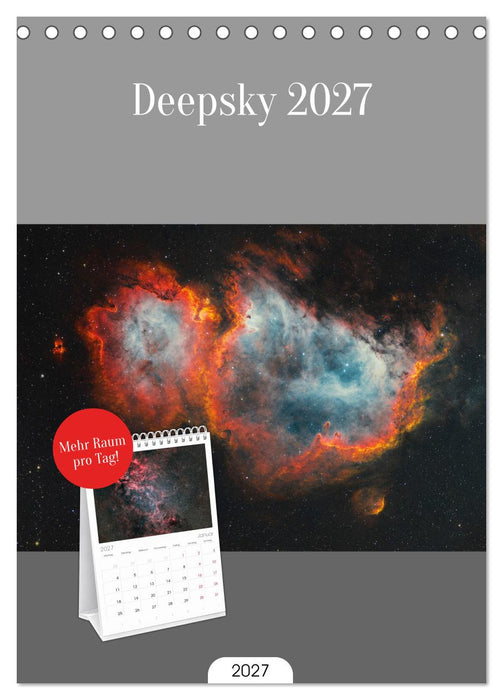 Deepsky 2027 (CALVENDO Tischplaner A5H 2027)