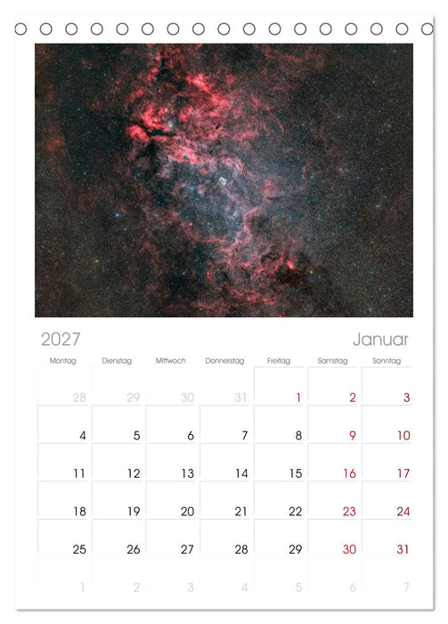 Deepsky 2027 (CALVENDO Tischplaner A5H 2027)