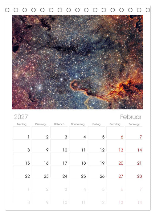 Deepsky 2027 (CALVENDO Tischplaner A5H 2027)