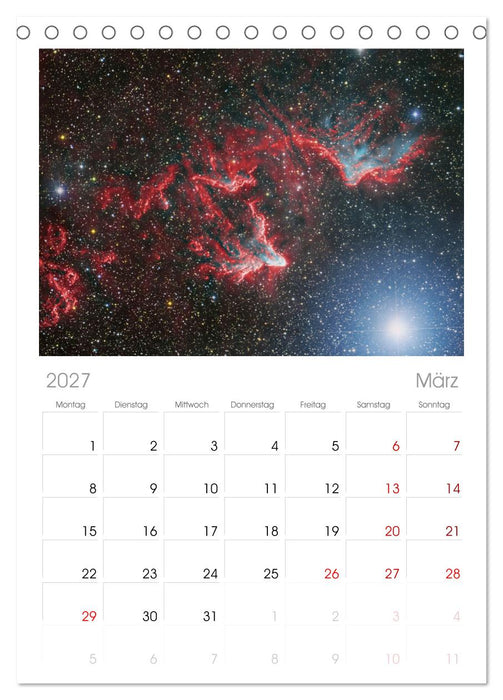 Deepsky 2027 (CALVENDO Tischplaner A5H 2027)