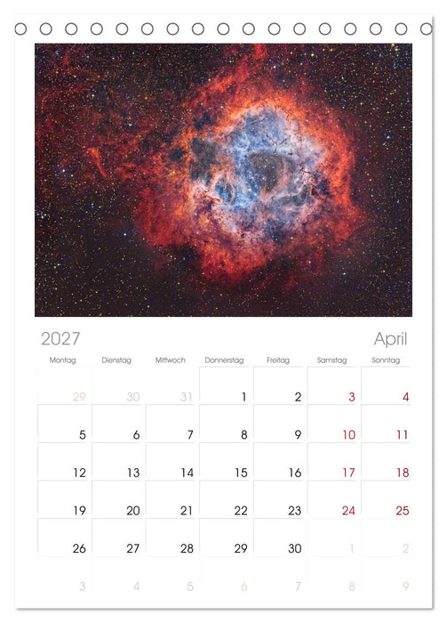 Deepsky 2027 (CALVENDO Tischplaner A5H 2027)