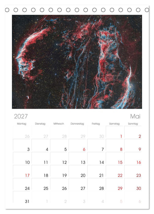 Deepsky 2027 (CALVENDO Tischplaner A5H 2027)