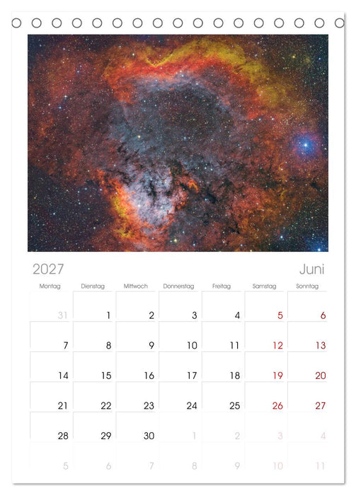 Deepsky 2027 (CALVENDO Tischplaner A5H 2027)
