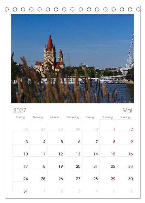 Wiener Eindrücke (CALVENDO Tischplaner A5H 2027)
