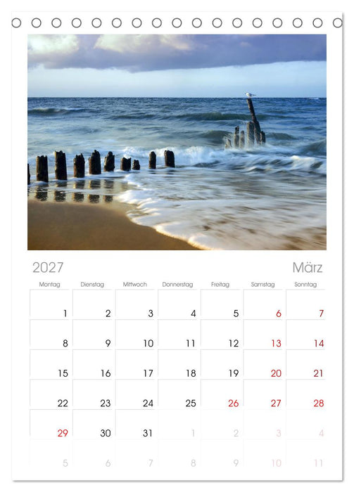 Farben der Ostsee (CALVENDO Tischplaner A5H 2027)
