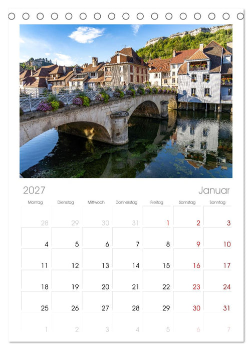 Frankreich - Franche-Comté (CALVENDO Tischplaner A5H 2027)