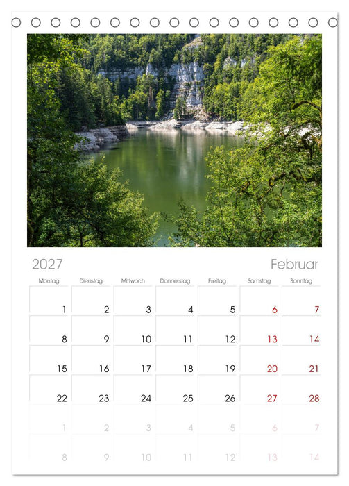 Frankreich - Franche-Comté (CALVENDO Tischplaner A5H 2027)